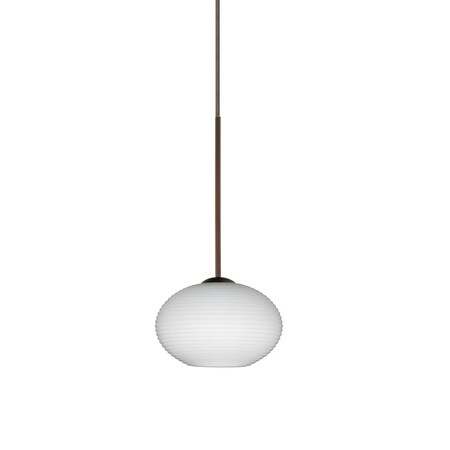 Besa Lighting Besa Pendant Lasso Bronze Opal Matte 1x50W Halogen RXP-561207-BR